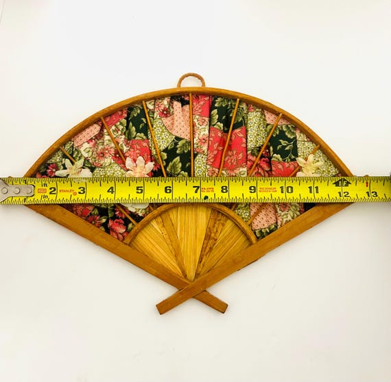 Vintage Patchwork Hand Fan - image 5