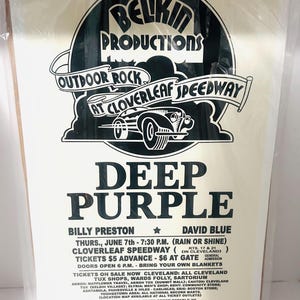 Deep Purple Music Concert Poster
