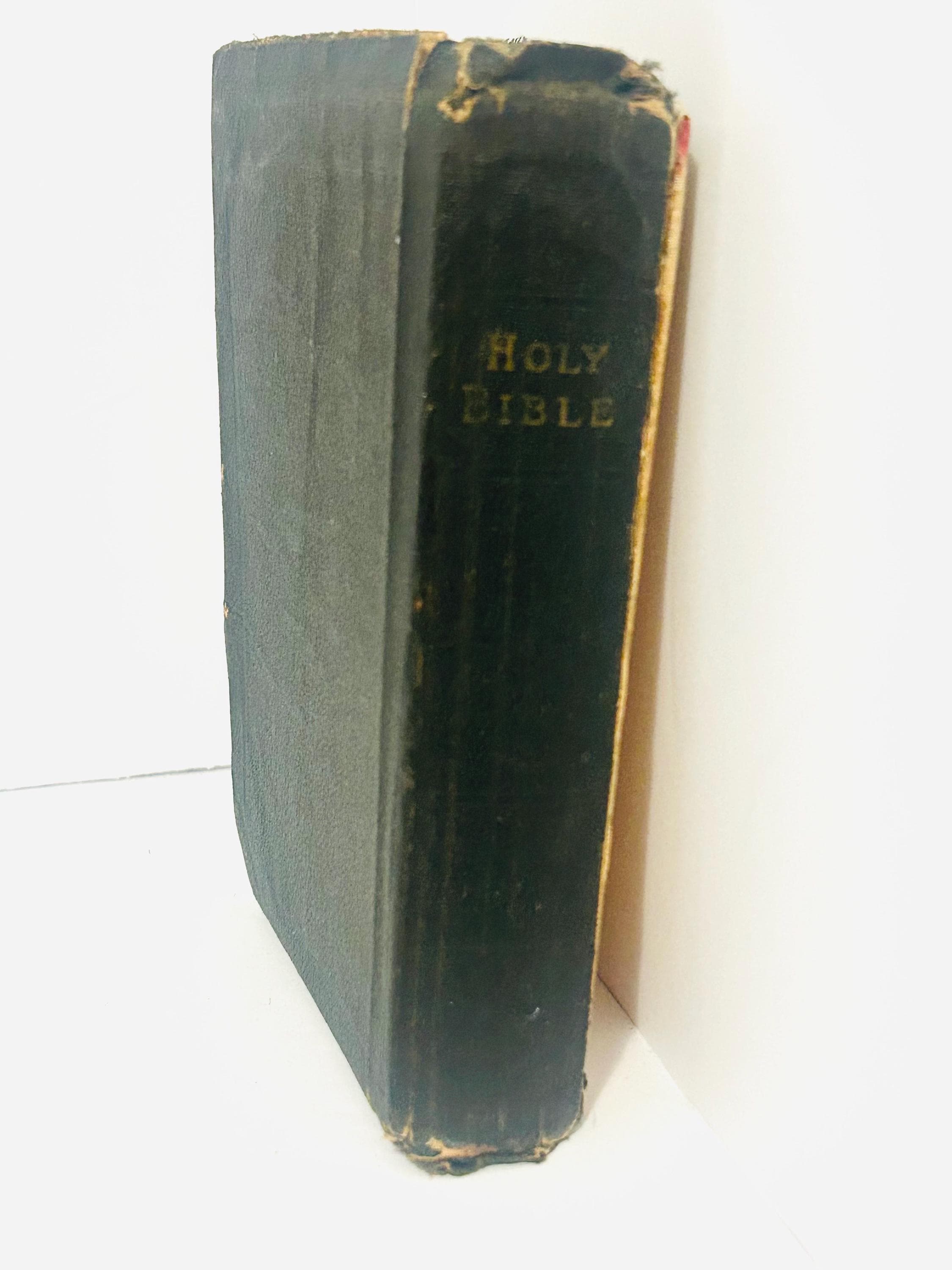 1922年発行 アメリカ 聖書 HOLY BIBLE 洋書 アンティーク Vintage 1930's Holy Bible - Etsy