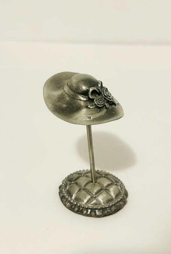 Vintage Pewter Ring Tree/Holder View 5