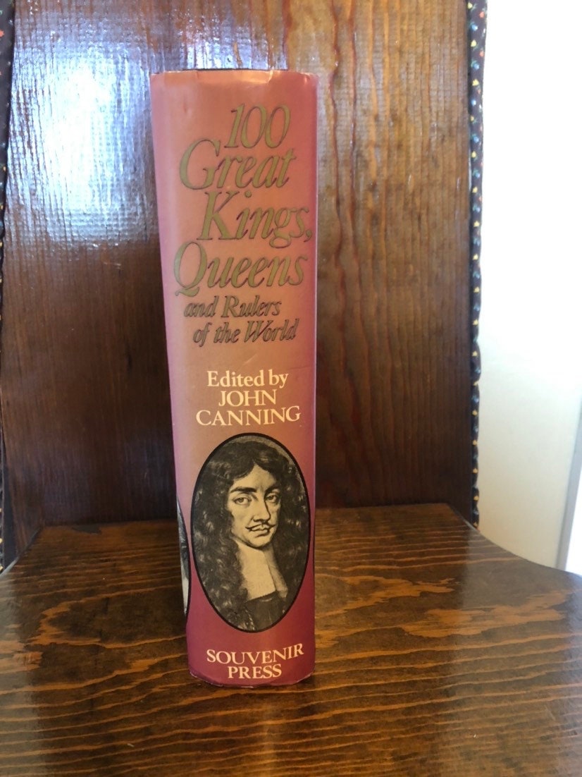 Vintage Book 100 Great Kings Queens and Rulers of the World - Etsy