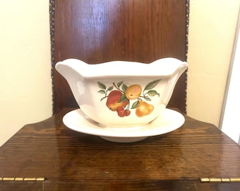 Vintage Telaflora Fruit Gravy Boat