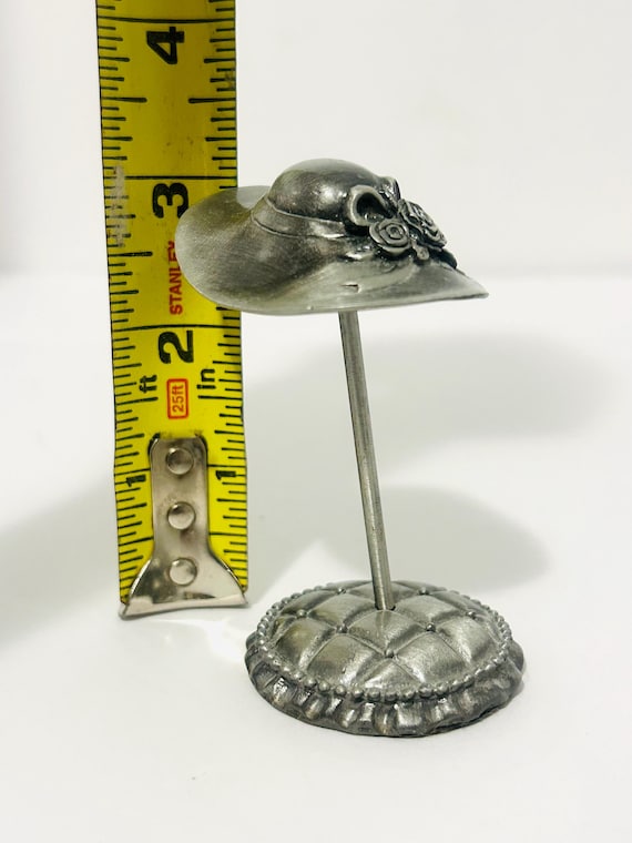 Vintage Pewter Ring Tree/Holder View 6