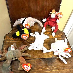 Vintage 6 Teenie Beanie Babies