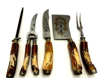 Kla Tra so Solingen Meat Carving Set - Etsy