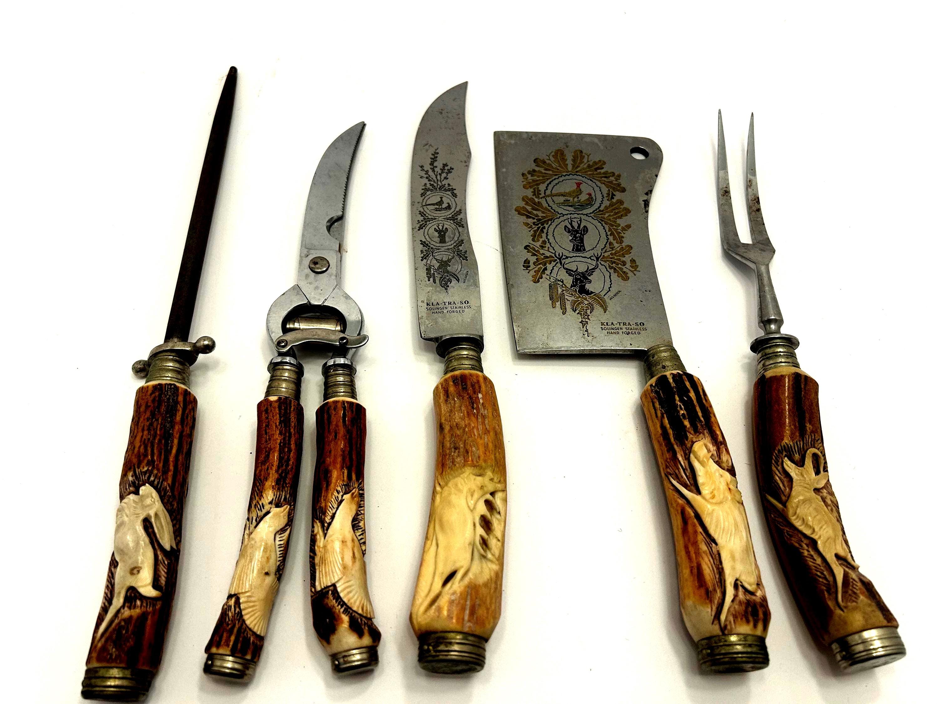 Kla Tra so Solingen Meat Carving Set - Etsy
