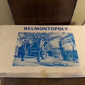 Vintage Rare Belmont Massachusetts “Belmontopoly” Monopoly game