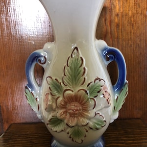 Vintage Floral Lusterware Vase