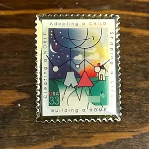 Vintage Adoption Movement pin