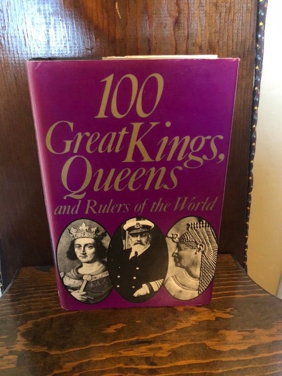 Kings and Queens 洋書絵本 戦前 ヴィンテージ Vintage Book 100 Great Kings Queens and Rulers of the World - Etsy