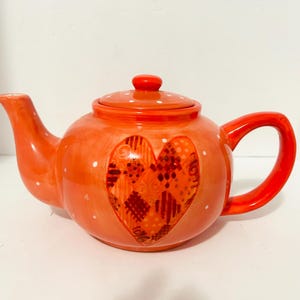 Vintage Tim Coffey Hearts Teapot