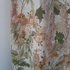 Vintage French Draperies, pair, Arthur Sanderson and Sons Ltd fabric