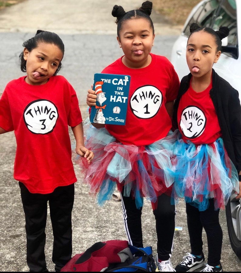 Dr. Seuss Thing 1, Thing 2, Thing 3 - Etsy