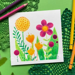 Originele tekening &quot;Lente&quot;