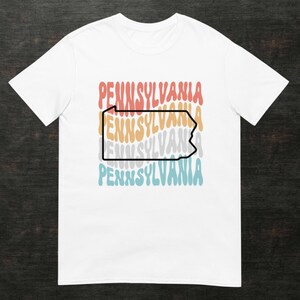 Pennsylvania State Shirt, USA States Shirt, Comfy Shirt, State Shirt, Pennsylvania Shirt, Travel Shirt, State Shirt, Hometown Shirt,