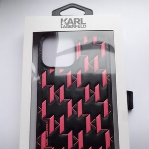 Men's KL Monogram iPhone 14 Pro Max Wallet Case by KARL LAGERFELD