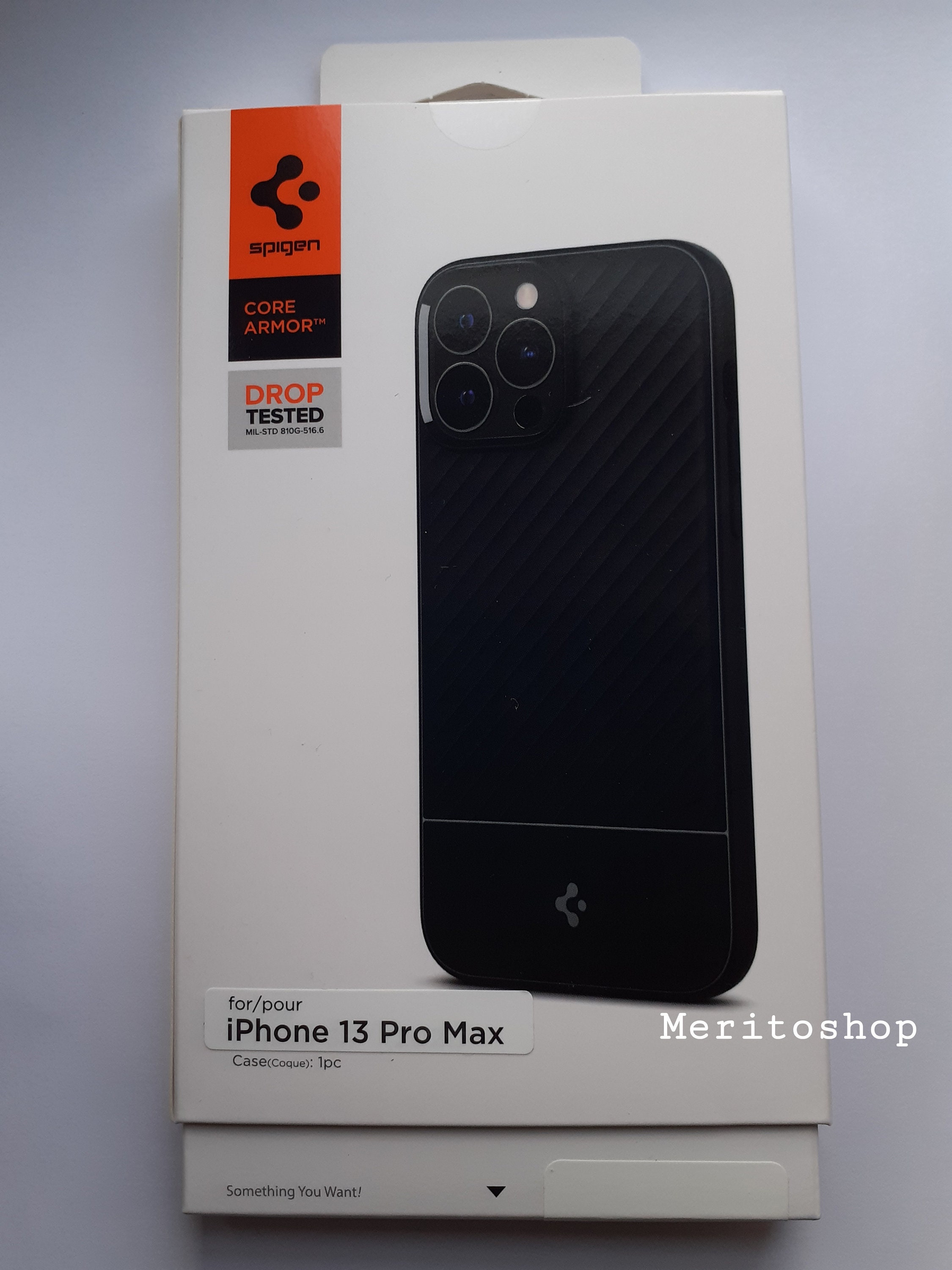 Spigen Core Armor iPhone 13 Pro Max TPU Back Cover MATTE BLACK 