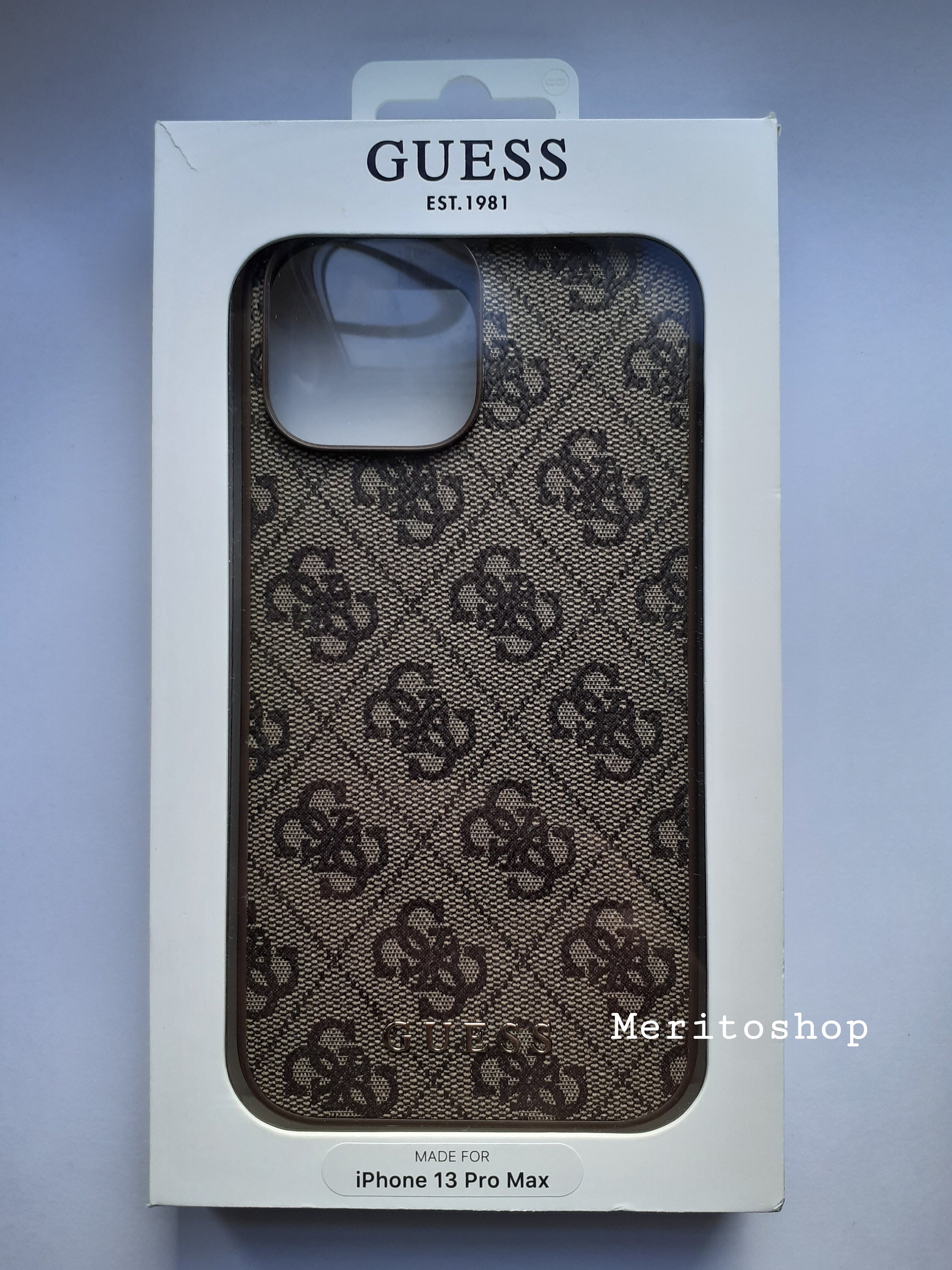 raid Kvadrant reaktion Guess Apple Iphone 13 Pro Max Brown Back Cover Case - Etsy