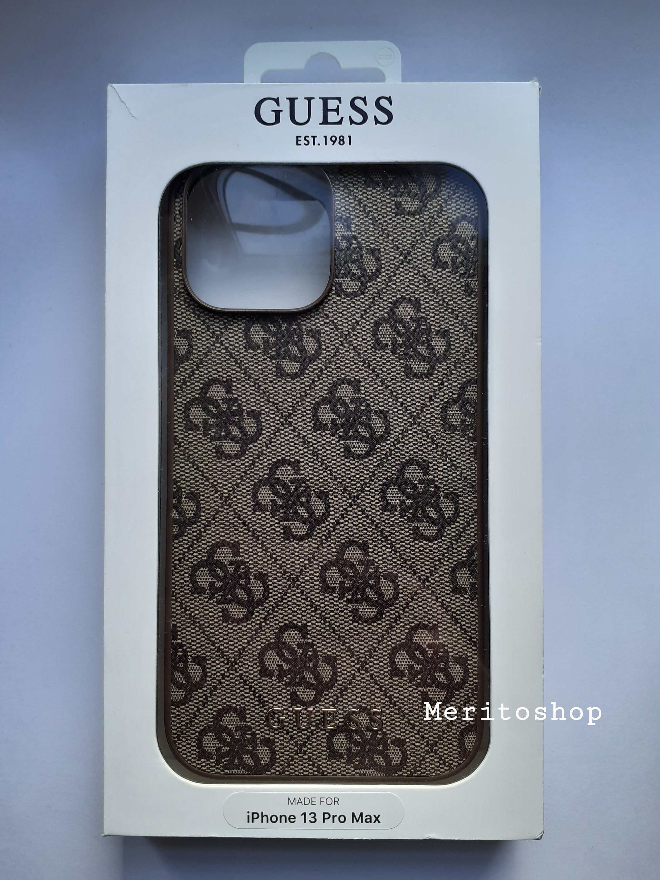 Guess Apple iPhone 13 Pro Max Brown Back Cover Case Etsy