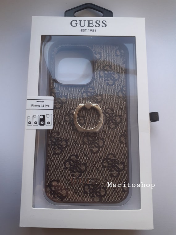 Funda GUESS Apple iPhone 13 Pro Max Book 4G Big Metal Logo Grey Case - ✓