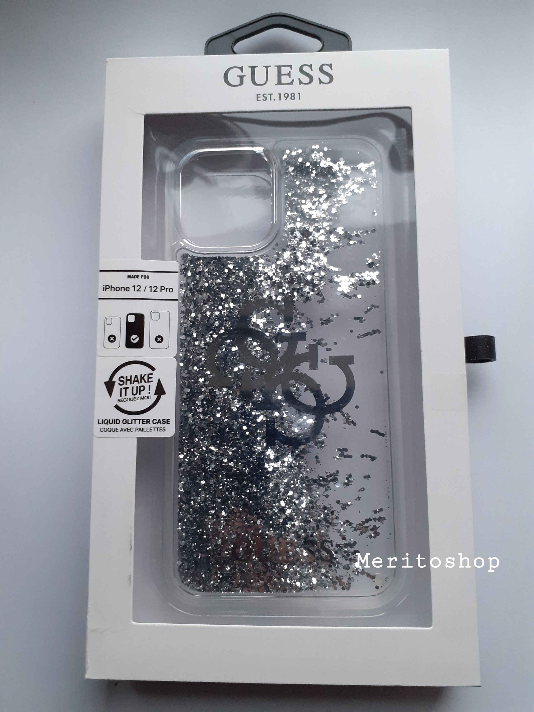 Funda GUESS Apple iPhone 13 Pro Max Book 4G Big Metal Logo Grey Case - ✓