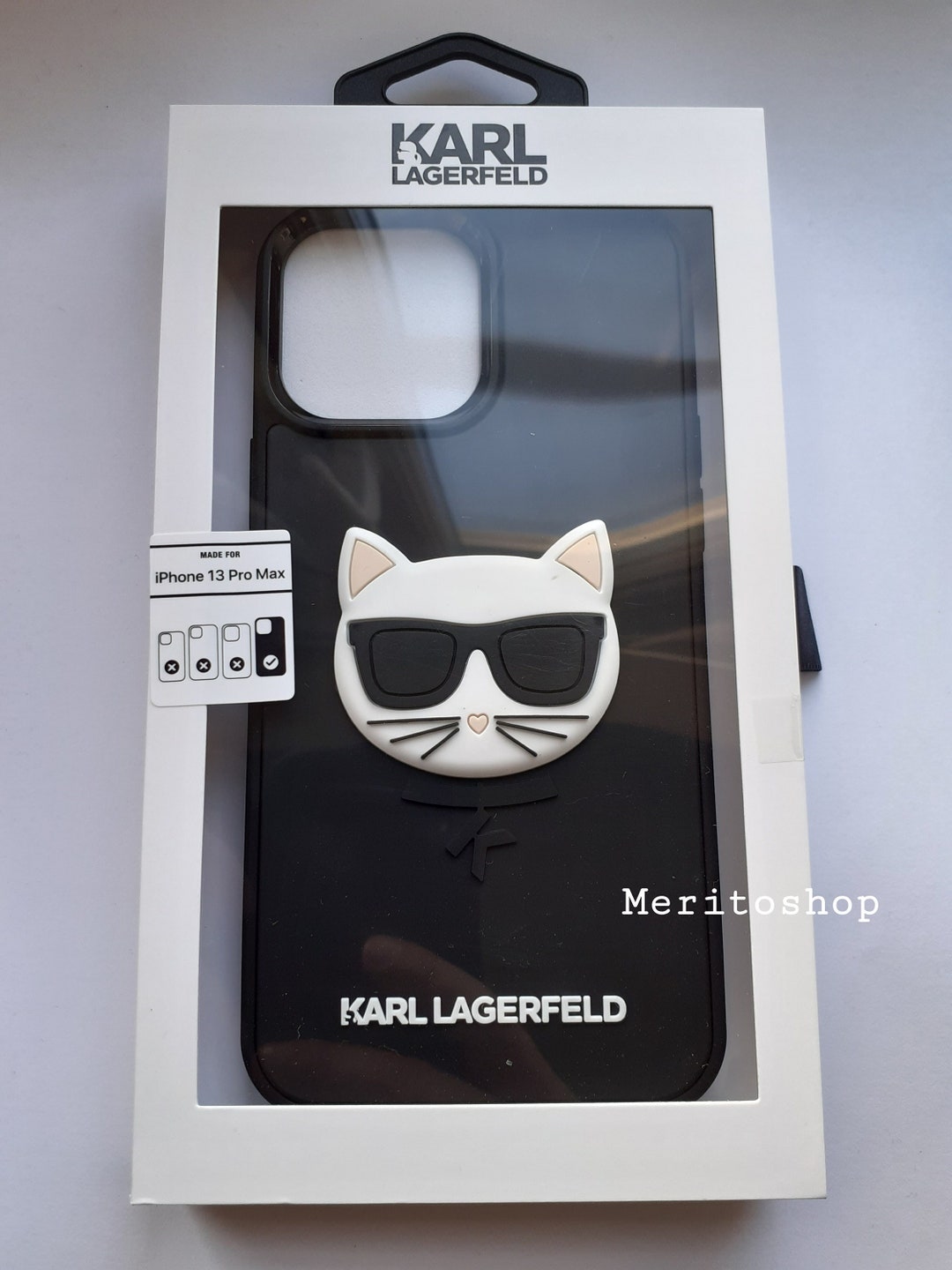 Karl Lagerfeld iPhone 13 Pro Max Hard Case Back Cover 3D Rubber ...