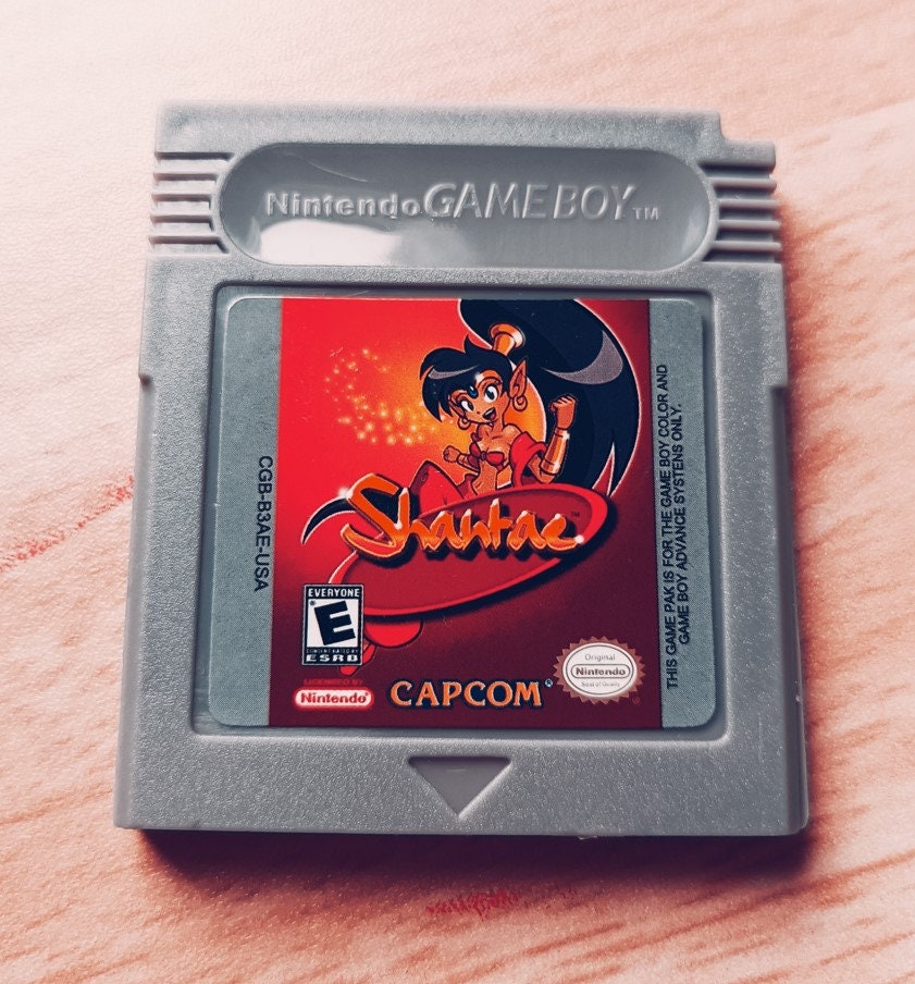 Shantae Video Game Cassette Nintendo GBC GBA SP Console Etsy