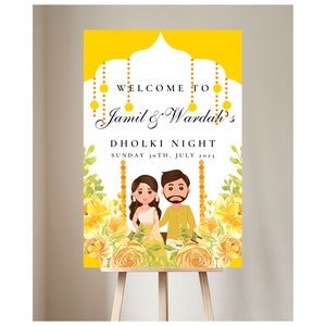 Dholki signs, Mehndi Welcome signs & Dholki decor sign floral, Mehndi Signs as Mehndi poster, Sangeet Desi decor as Dholki signs