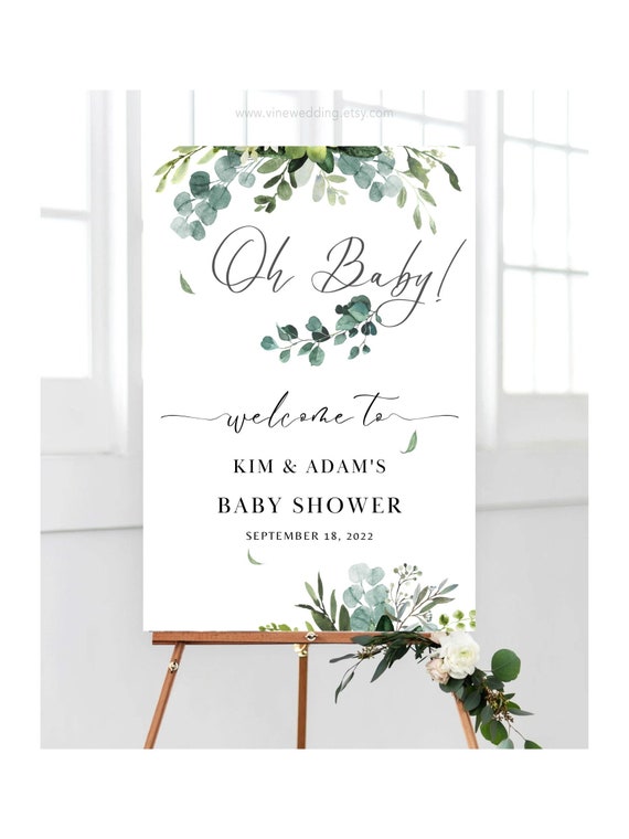 Etsy greenery hotsell baby shower