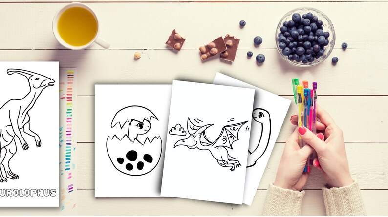 25 Awesome Dinosaur Coloring Pages for Kids Printable - Etsy Australia