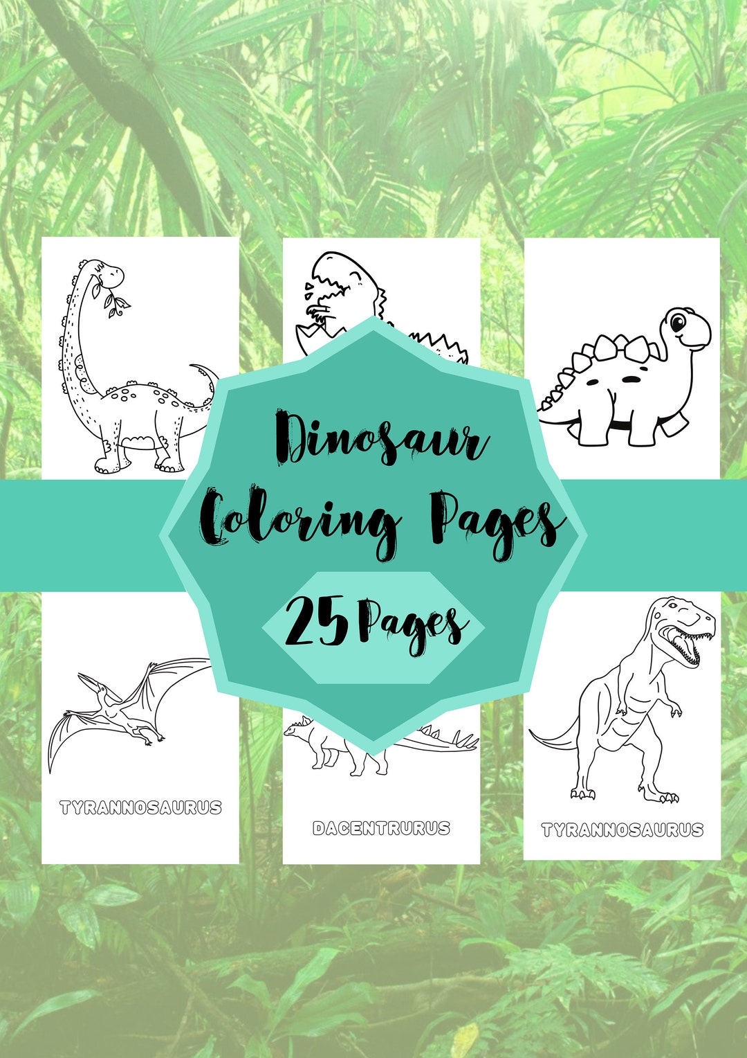 25 Awesome Dinosaur Coloring Pages for Kids Printable, Dinosaur ...