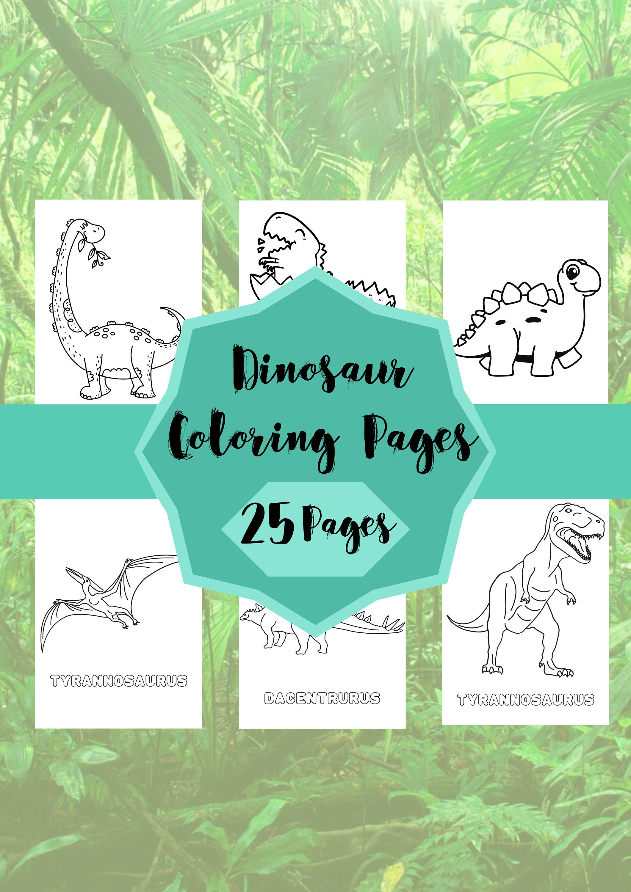 25 Awesome Dinosaur Coloring Pages for Kids Printable, Dinosaur ...