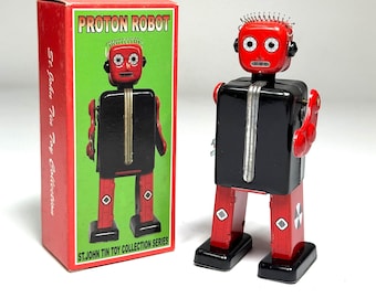 プラネットロボット ロビー・ザ・ロボット ゼンマイ式ブリキおもちゃ