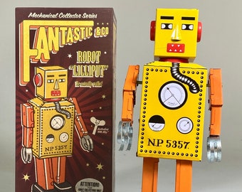 Giant Lilliput Robot Limit Edition.vintage Wind up Tin Toy