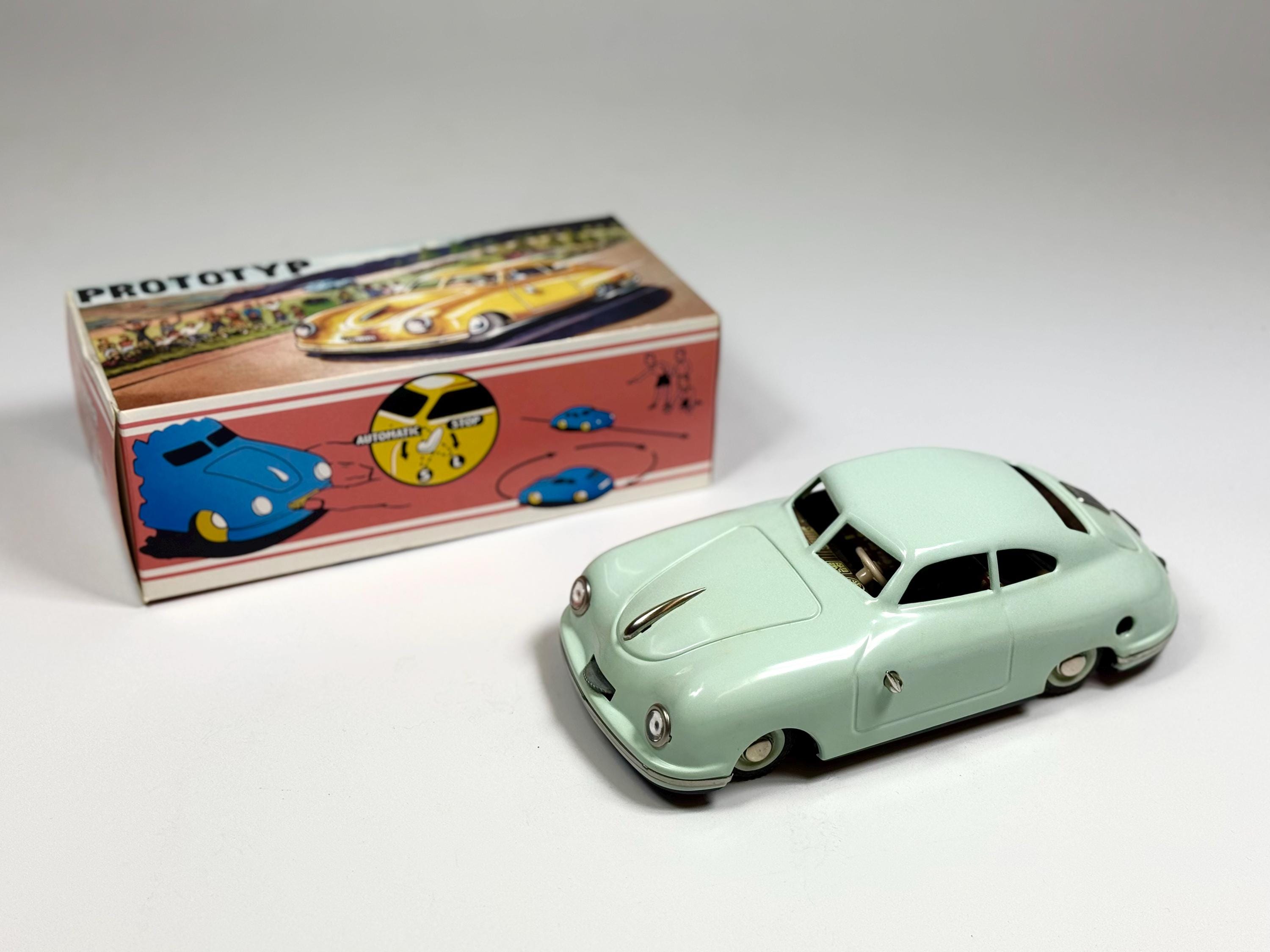 Porsche 356 Tin Toy Car: BUB Classics Wind Up, Collect Limited