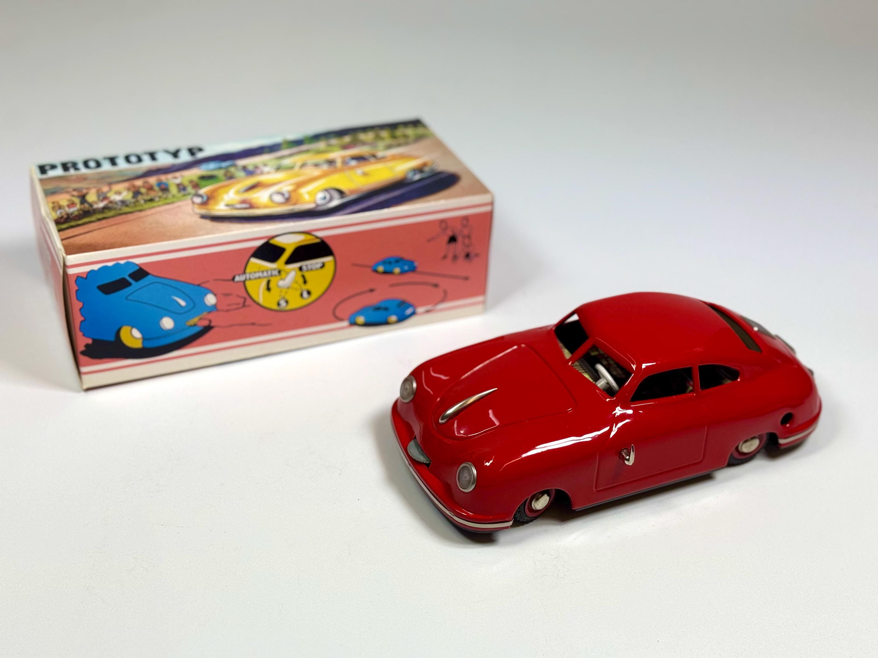 Porsche 356 Tin Toy Car: BUB Classics Wind Up, Collect Limited