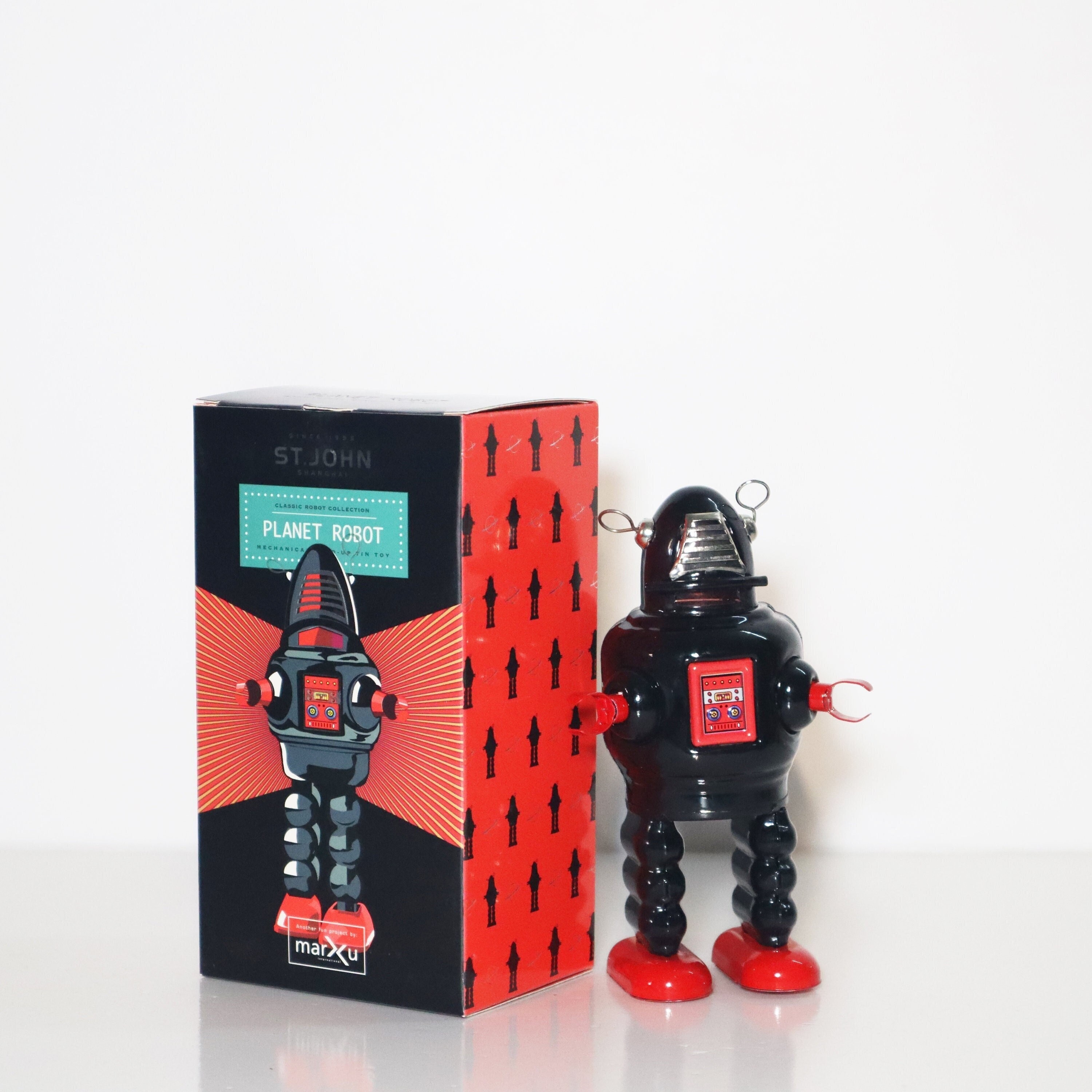 ブリキのおもちゃのゼンマイ式ロボット - Etsy 日本