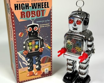 プラネットロボット ロビー・ザ・ロボット ゼンマイ式ブリキおもちゃ