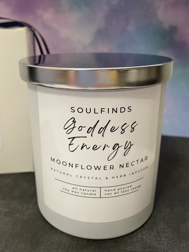 Goddess Energy Healing Crystal Candle - Etsy