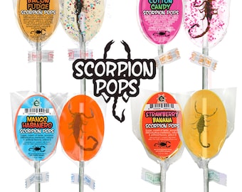 Scorpion Pops / Veri scorpioni racchiusi in un lecca-lecca