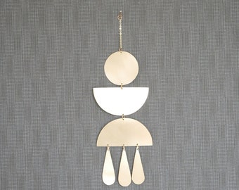 Mira model mobile #11 - Artistic handmade brass mobile - Art for the home- Art for the living room- Home decoration