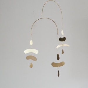 Pavo model mobile. Brass mobile. Handcrafted. Birth gift.