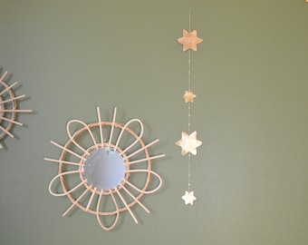 Mobile model Astra #1. Brass garland. Rain of stars. Children&#39;s room decoration. Handmade. Wall jewel