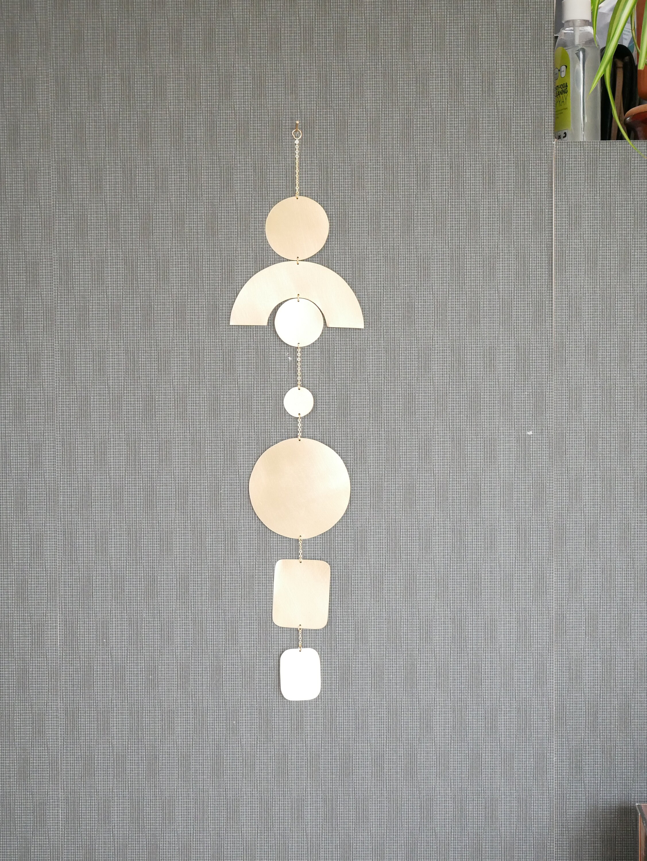 Mira model mobile #12 - Artistic handmade brass mobile - Art for the home- Art for the living room- Home decoration