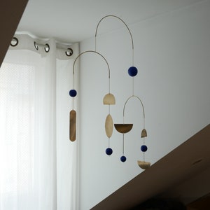 Ogma model mobile. Brass mobile. Handcrafted. Birth gift.