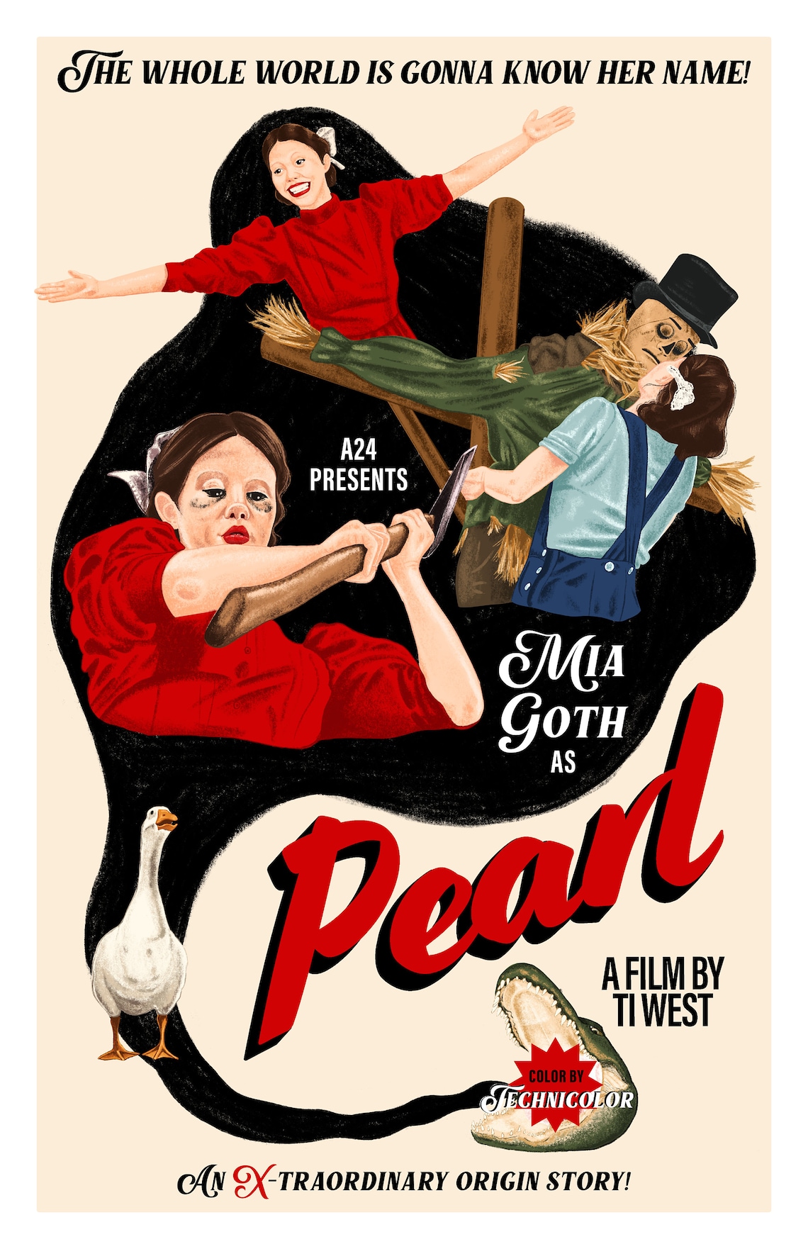 Pearl A24 Movie Poster Digital Download Etsy