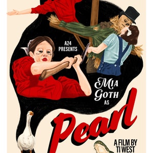 Pearl Movie Poster Horror Movie Mia Goth - Etsy 日本