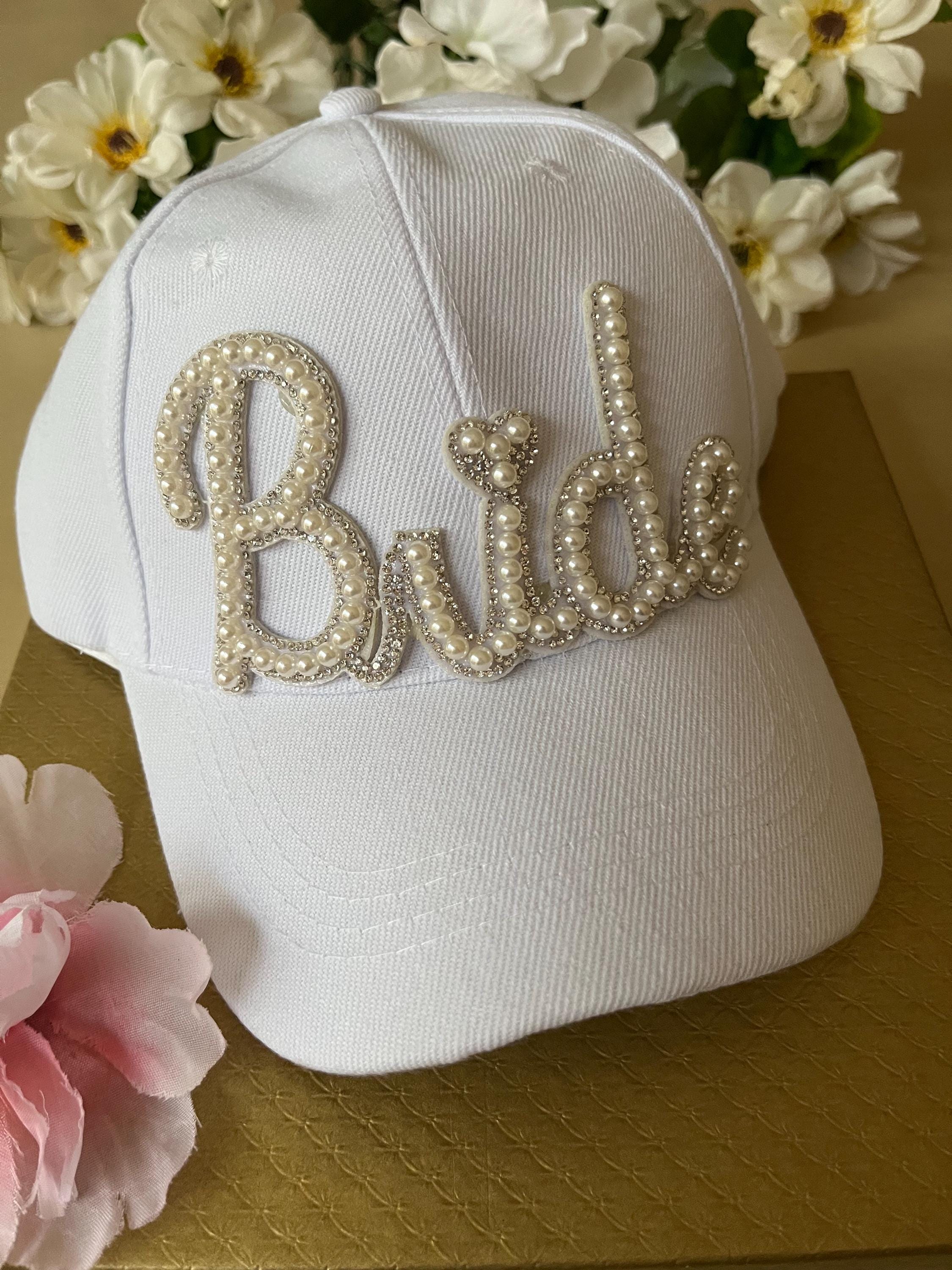Rhinestone and Pearls Baseball Cap - Etsy display picture 1