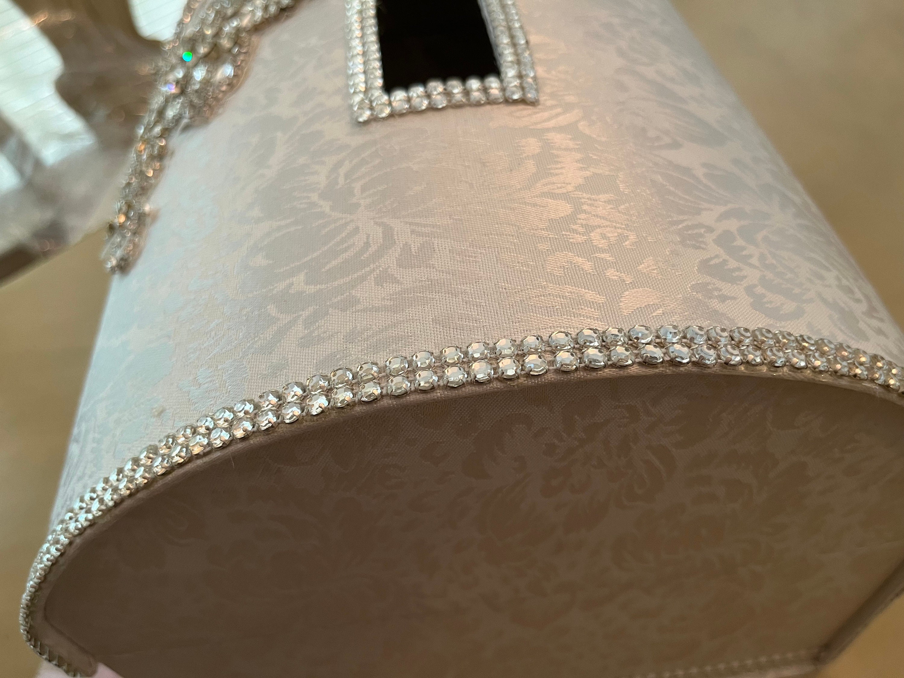 Lavender & Ivory Fabric Card Box: Wedding, Quinceañera, Sweet 16
