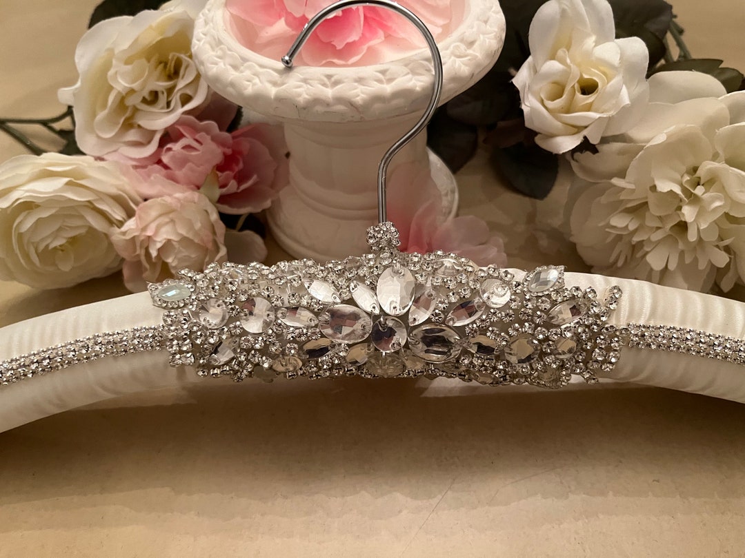 Most Beautiful Bridal Dress Hanger Made With Sparkling Rhinestones ...